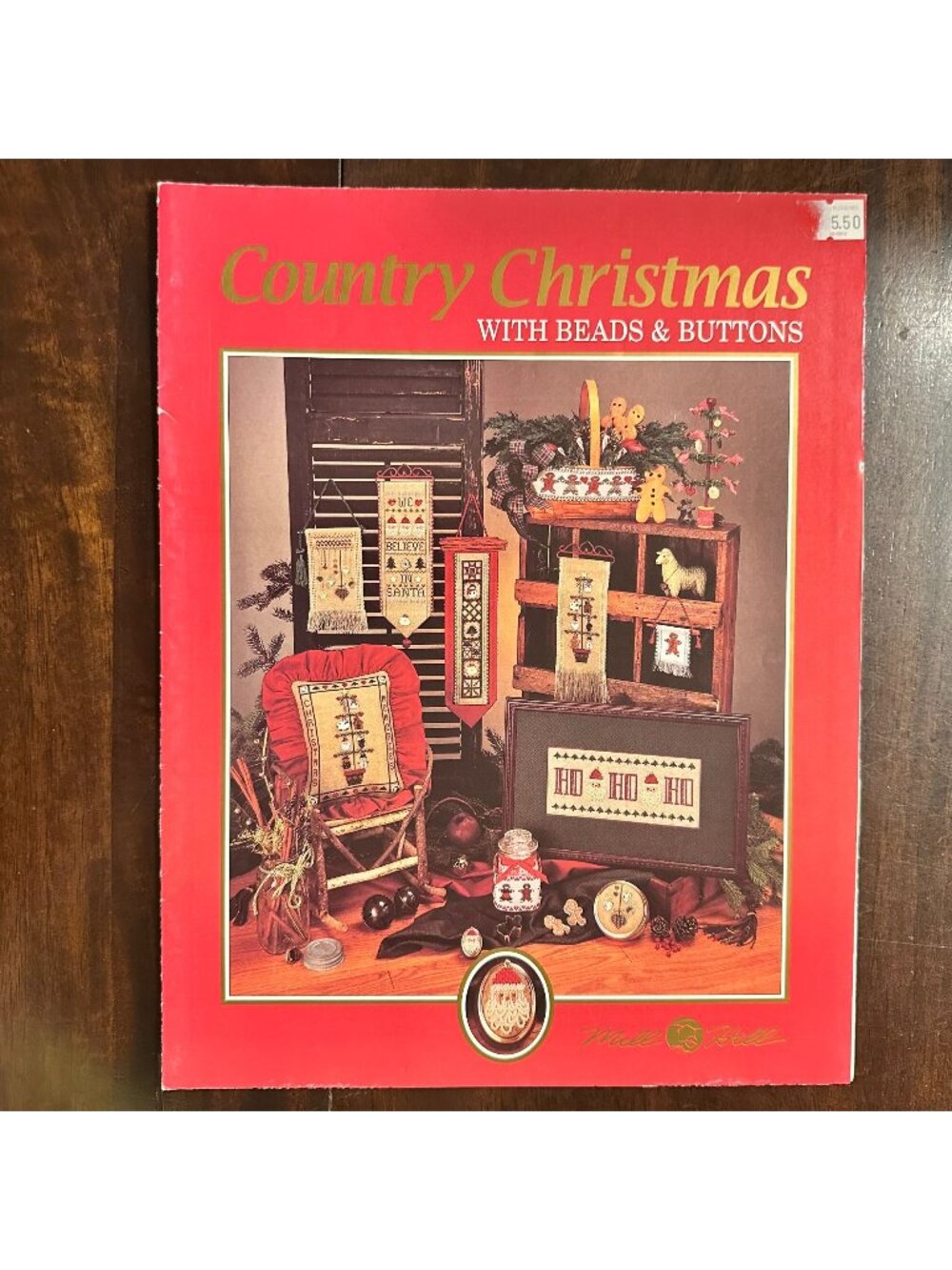 Country Christmas Cross-Stitch Pattern Book By Mill Hill